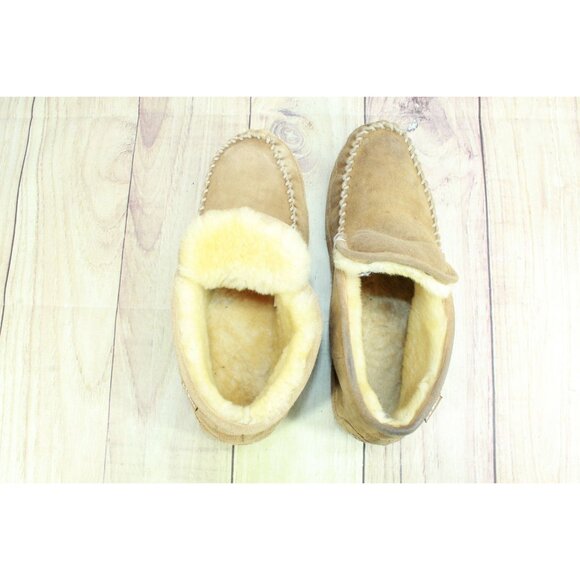 LL Bean Wicked Good Slippers Boot Moc Suede Brown Size 12 Wide - Picture 7 of 10